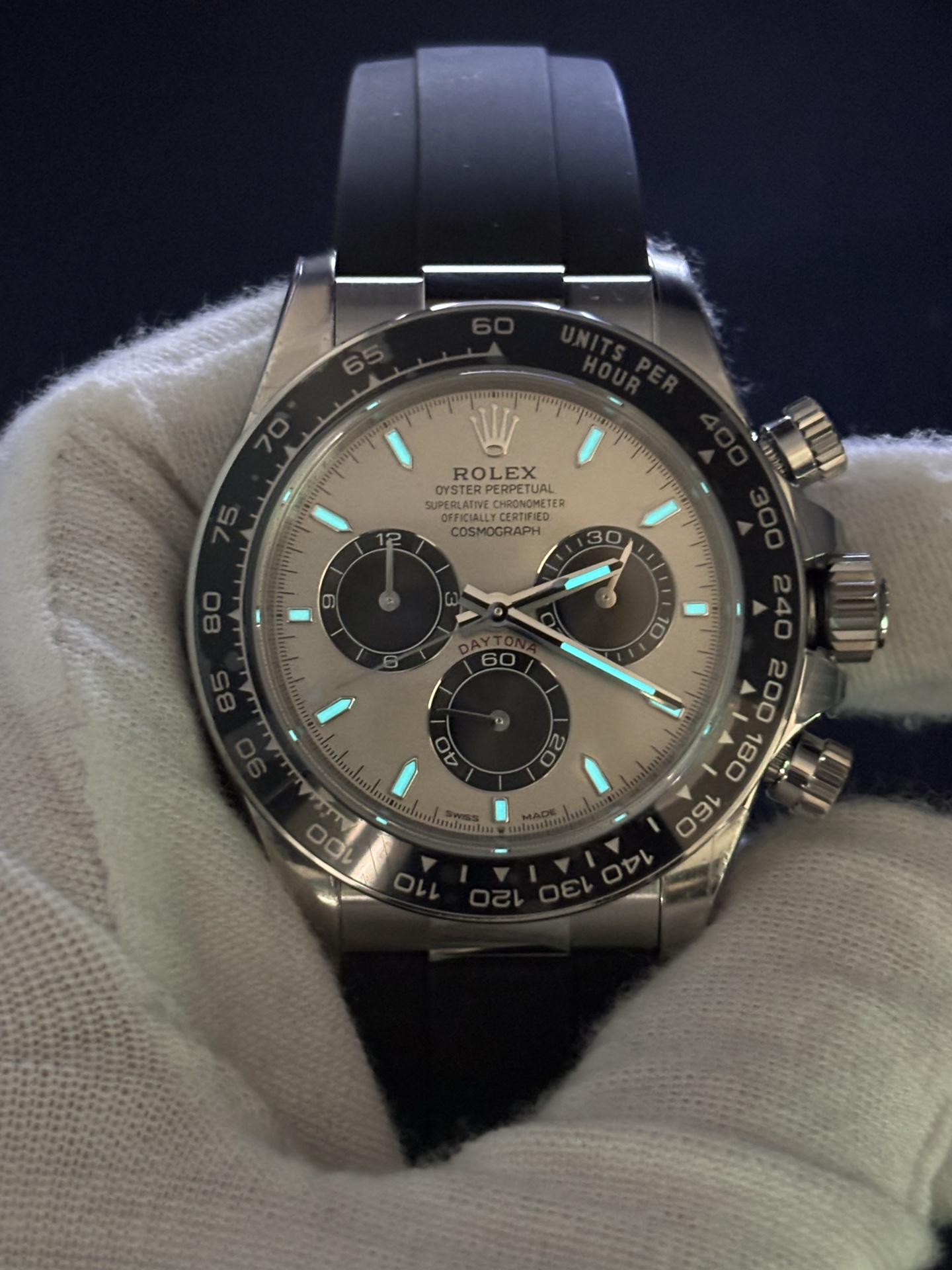 Rolex Daytona Oysterflex Silver