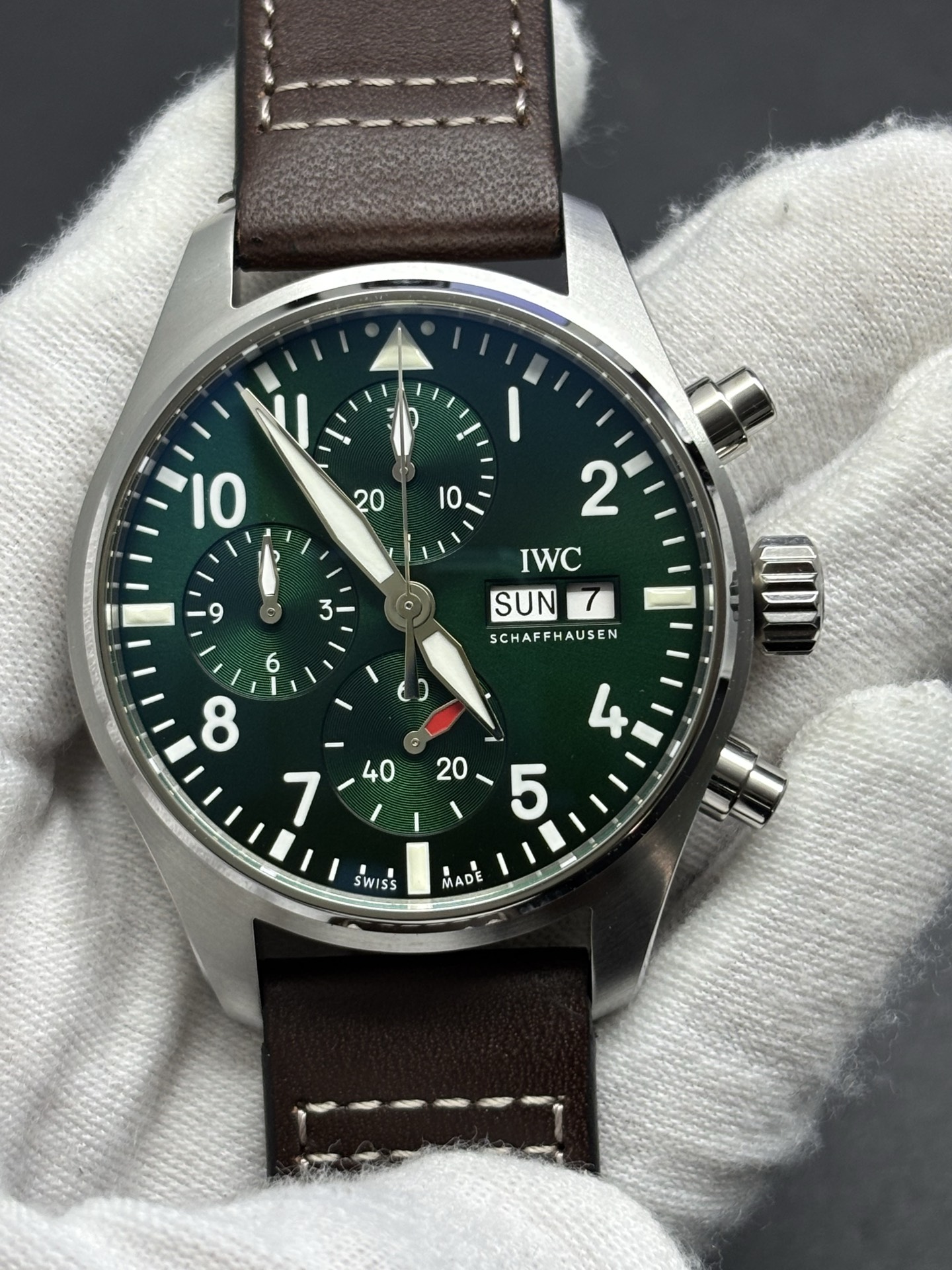 IWC Pilot Chronograph Green 41